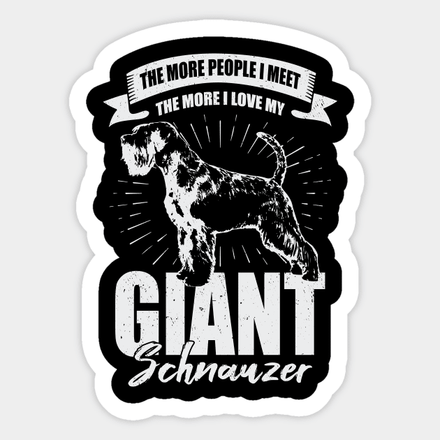 Giant Schnauzer Animal Dog Lover Gift Sticker by Dolde08